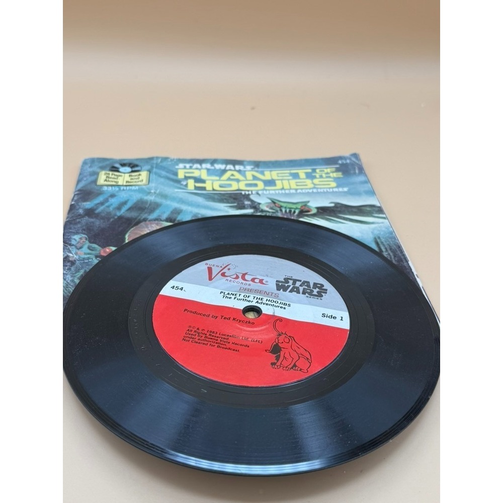 Vintage Kids 45 RPM Record Book Lot Star Wars Popeye Smokey Bear Golden Records - Picture 13 of 13